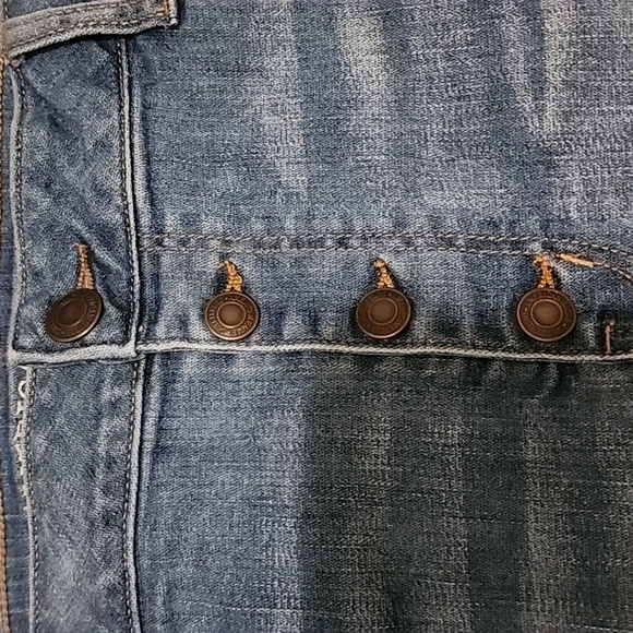 American Eagle Distressed Mini Buttonfly Skirt size 20 - Picture 2 of 9